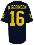 Denard Robinson Signed Navy Custom Football Jersey - (SCHWARTZ COA)