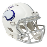 Justin Jefferson Minnesota Vikings Signed Riddell Alternate Mini Helmet BAS