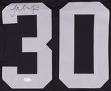 Jalen Richard Signed Oakland Raiders Jersey (JSA COA) Former SMU Mustang R.B.