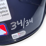 David Ortiz Signed Autographed Batting Helmet w/ 6 Inscriptions #34/34