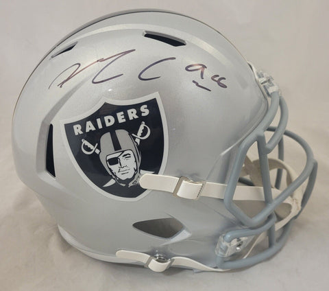 MAXX CROSBY SIGNED LAS VEGAS RAIDERS F/S SPEED REPLICA HELMET BECKETT
