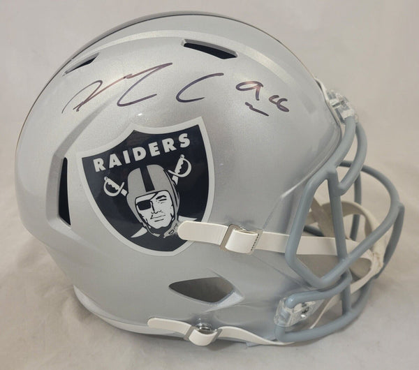 MAXX CROSBY SIGNED LAS VEGAS RAIDERS F/S SPEED REPLICA HELMET BECKETT
