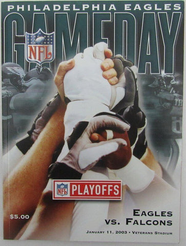 2003 Eagles GameDay Program - Eagles vs. Falcons Jan 11, 2003 141928