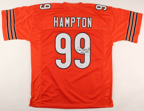 Dan Hampton Signed Bears Jersey Inscribed HOF 2002 (Beckett COA) 85 Bears DE