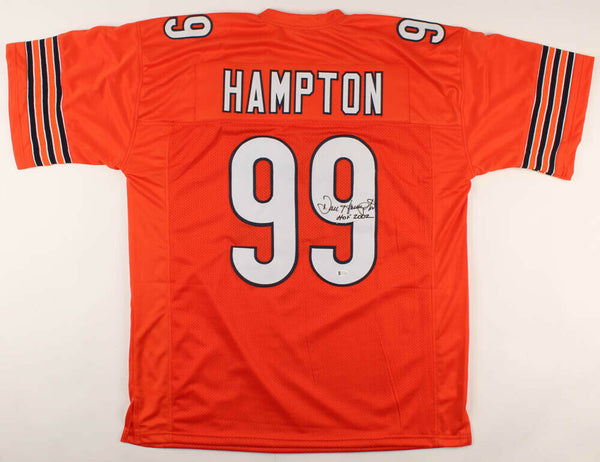 Dan Hampton Signed Bears Jersey Inscribed HOF 2002 (Beckett COA) 85 Bears DE