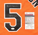 Brooks Robinson Signed Baltimore Orioles Jersey Inscribed "HOF 1983" / JSA COA