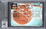 Magic Shaquille O'Neal Signed 1992 Stadium Club #201 RC Card Auto 10! BAS Slab