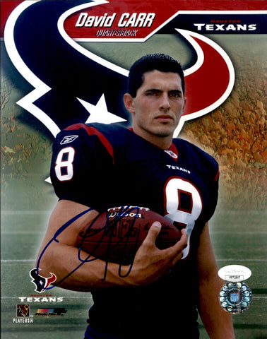 David Carr Houston Texans Signed/Autographed 8x10 Photo JSA 161244