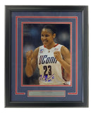 Maya Moore Signed Framed 11x14 UConn Huskies Photo BAS