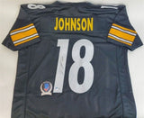 Diontae Johnson Signed Steelers Jersey (Beckett) Pittsburgh Wide Receiver