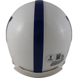 Dwight Freeney Autographed Indianapolis Colts VSR4 Mini Helmet HOF Beckett 49758