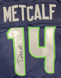 DK METCALF AUTOGRAPHED SIGNED PRO STYLE XL JERSEY w/ JSA STICKER ONLY
