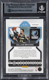 Grizzlies Dillon Brooks Signed 2021 Panini Prizm Green #202 Card BAS Slabbed