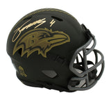 Zay Flowers Signed Baltimore Ravens Speed STS 4 NFL Mini Helmet