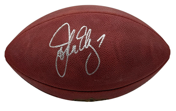 John Elway HOF Signed Official Wilson NFL Football Broncos JSA 214115