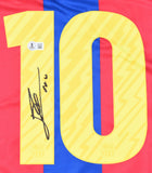 Lionel Messi Signed FC Barcelona Home Soccer Jersey #10 - Beckett W Hologram *L