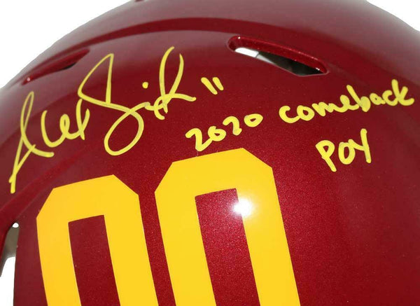 Alex Smith Signed Washington Football Team Authentic 2020 Helmet CPOY Super Sports Center Alex Smith Signed Washington Football Team Authentic 2020 Helmet CPOY Super Sports Center