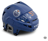 Connor McDavid Auto & Inscr "1,000 POINTS 11.14.24" Oilers Authentic Helmet UDA