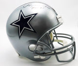 Roger Staubach autographed Cowboys Rep Helmet Inscribed "HOF 85" Fanatics COA