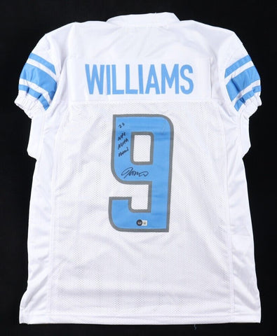 Jameson Williams Signed Detroit Lions Jersey (Beckett) 2023 Season Jersey Number