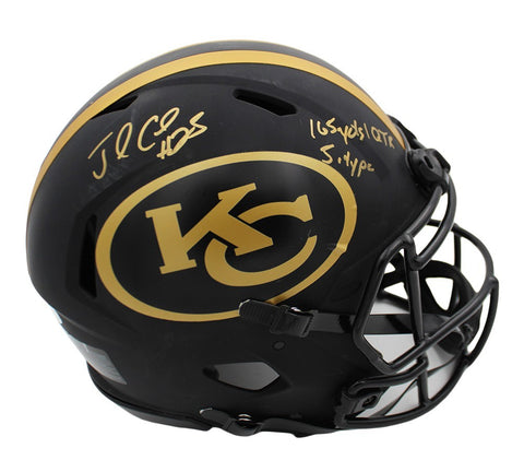 Jamaal Charles Signed Kansas City Chiefs Speed Auth Eclipse Custom Helmet - Insc