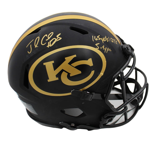Jamaal Charles Signed Kansas City Chiefs Speed Auth Eclipse Custom Helmet - Insc