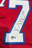 Vince Wilfork Signed New England Patriots Jersey (Beckett) 2xSuper Bowl Champ NT