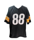 Pat Freiermuth Signed/Autographed Black Custom Jersey Steelers Beckett 192176