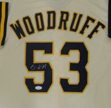 Brewers Pitcher BRANDON WOODRUFF Signed Custom Replica Cream Jersey AUTO - JSA