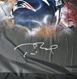 Tom Brady New England Patriots Signed 20x24 Photo Framed In Focus Fanatics LOA