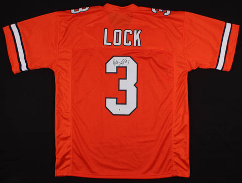 Drew Lock Signed Broncos Jersey (Beckett) Denver's Starting Quarterback 2019-21