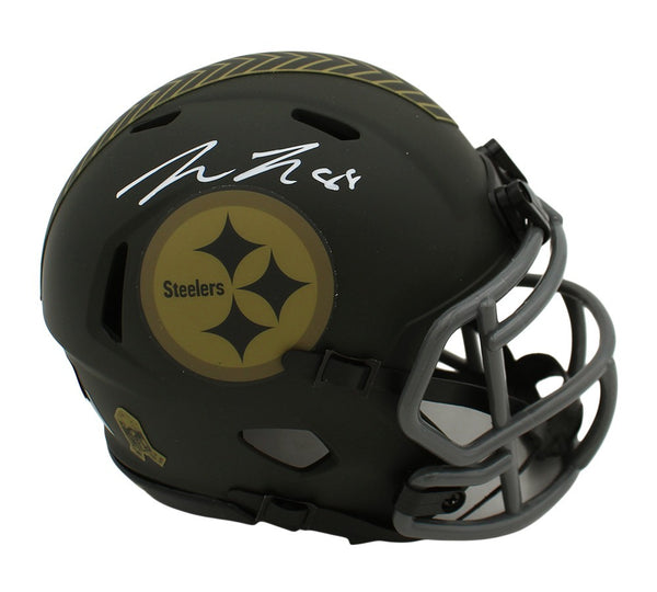 Pat Freiermuth Signed Pittsburgh Steelers Speed STS 4 NFL Mini Helmet