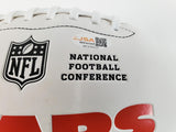 Colston Loveland Signed Chicago Bears Logo Football (JSA) Chi-Town 2nd Year T.E
