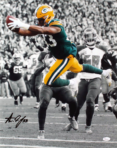 AARON JONES AUTOGRAPHED SIGNED GREEN BAY PACKERS 16x20 SPOTLIGHT PHOTO JSA