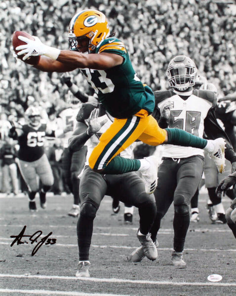 AARON JONES AUTOGRAPHED SIGNED GREEN BAY PACKERS 16x20 SPOTLIGHT PHOTO JSA