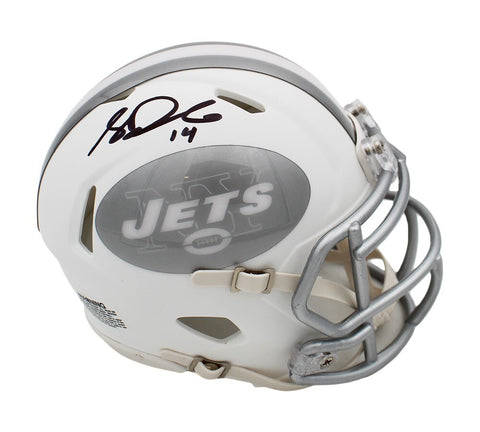 Sam Darnold Signed New York Jets Speed Ice NFL Mini Helmet