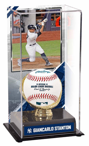 Giancarlo Stanton New York Yankees Gold Glove Display Case with Image