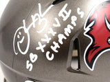 Derrick Brooks Signed Buccaneers 97-13 Speed Mini Helmet w/SB Champs- BA W Holo