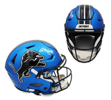 Amon-Ra St. Brown Signed Lions Speed Flex Authentic Alternate Dark Blue Helmet