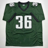 Autographed/Signed Brian Westbrook Philadelphia Green Jersey PSA/DNA COA
