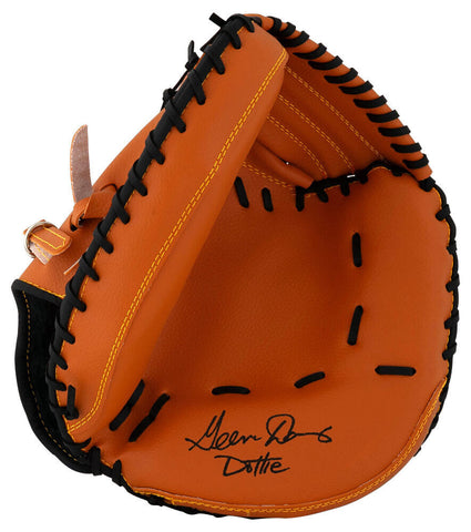 Geena Davis Signed Brown Baseball Catchers Glove w/Dottie -(SCHWARTZ SPORTS COA)