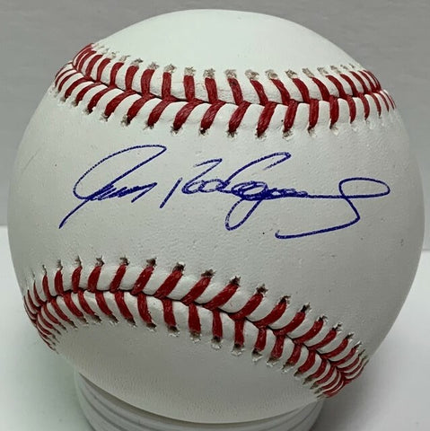 Rangers Hall of Famer IVAN RODRIGUEZ Signed Official MLB Baseball AUTO - JSA
