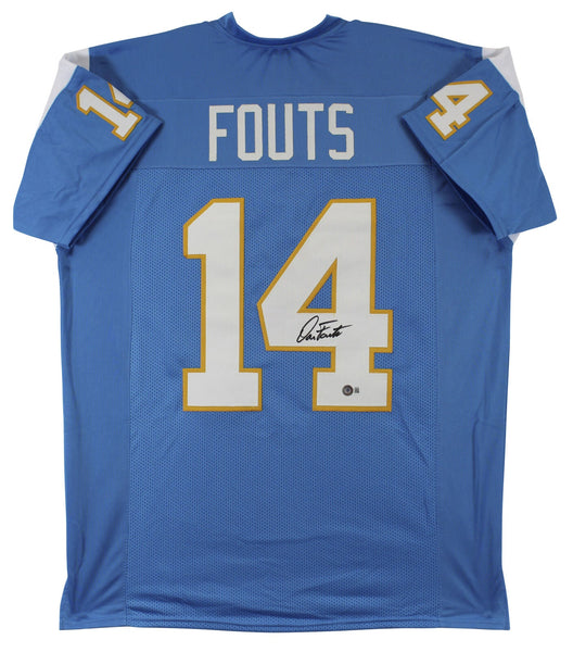 Dan Fouts Authentic Signed Powder Blue Pro Style Jersey BAS Witnessed