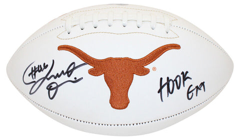 Joseph Ossai Autographed Texas Longhorns Logo Football Hook Em Beckett 39344