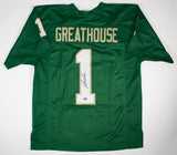 Jaden Greathouse Signed Notre Dame Fighting Irish Jersey (PIA) 2025 Jr. Receiver