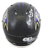 Ravens Ozzie Newsome "HOF 99" Authentic Signed Speed Mini Helmet BAS Witnessed