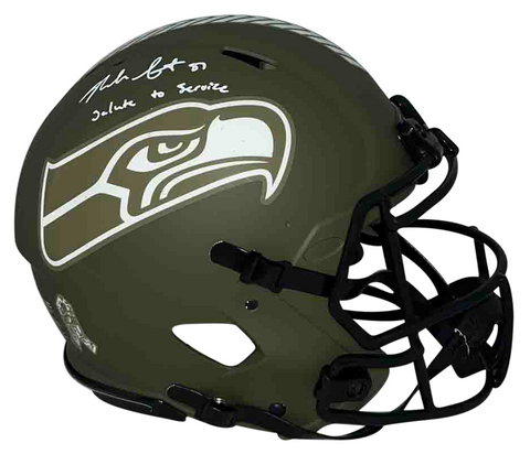 NOAH FANT SIGNED SEATTLE SEAHAWKS SALUTE TO SERVICE AUTHENTIC HELMET BECKETT
