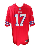 Josh Allen Autographed Buffalo Bills Red NIKE XL Jersey Beckett 185615
