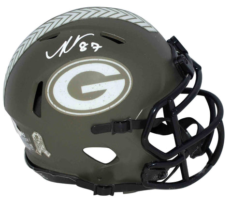 ROMEO DOUBS SIGNED GREEN BAY PACKERS SALUTE TO SERVICE SPEED MINI HELMET BECKETT