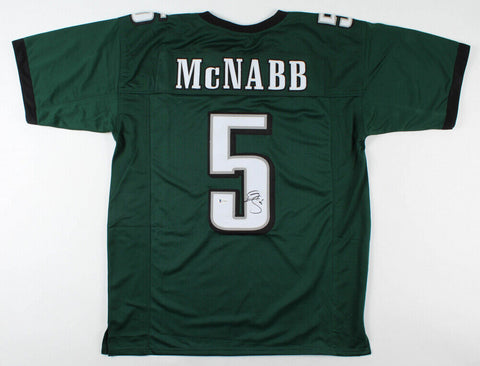 Donovan McNabb Signed Philadelphia Eagles Green Jersey (Beckett) 6xPro Bowl QB
